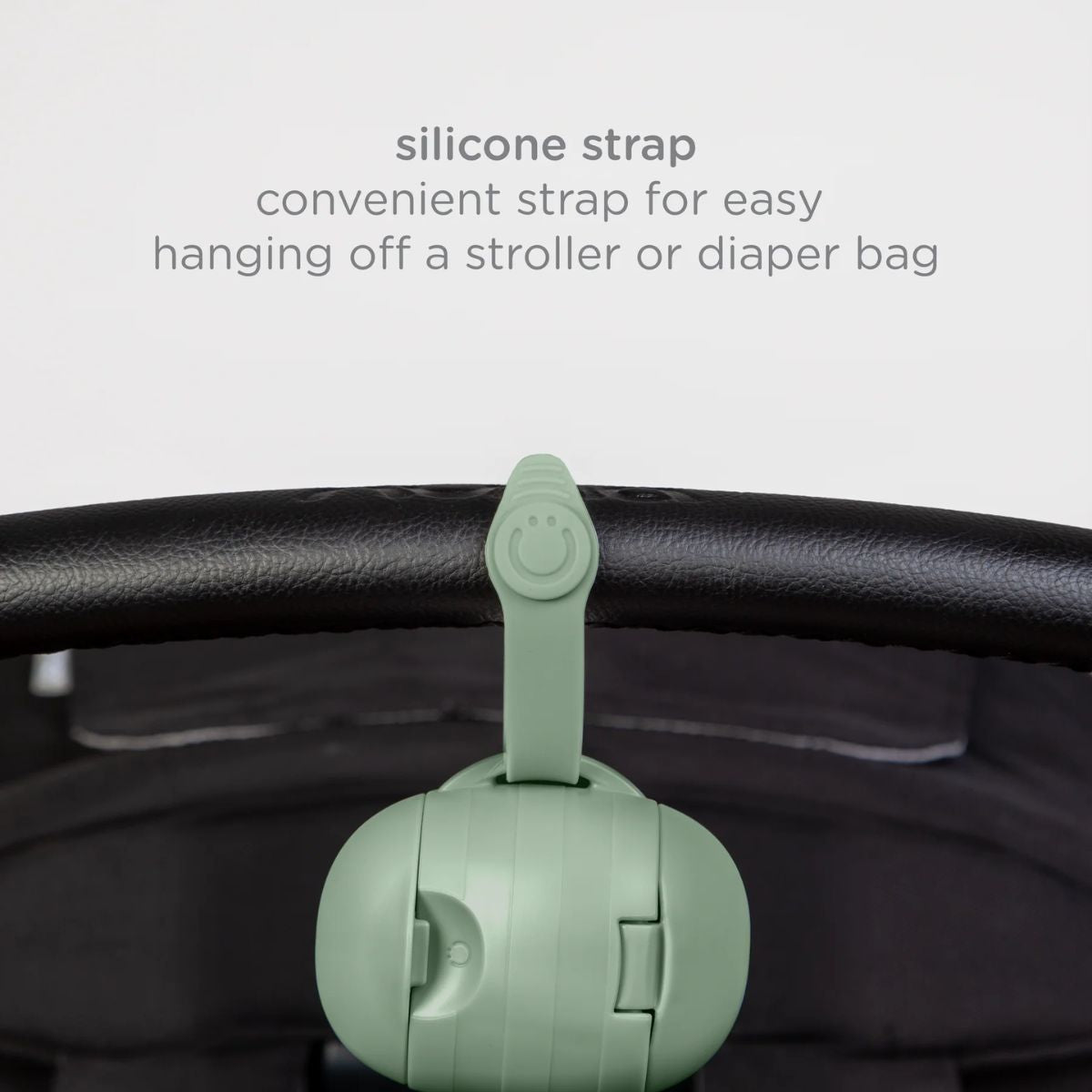 Ubbi On-The-Go Pacifier Holder - Sage - Practical and Easy to Clean